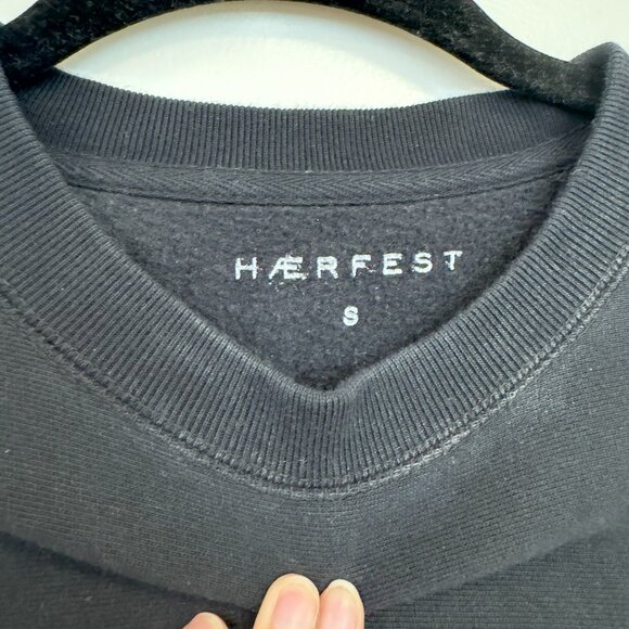 Haerfest NCI Crewneck Sweatshirt Black Nothing Changes if Nothing Changes - Picture 5 of 5